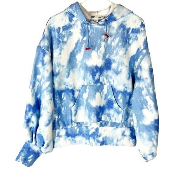 Zerina Akers for Bar III Tie Dye Hoodie Sweatshirt S Angelcore Dreamcore Retro - Picture 2 of 7